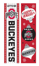 46" Double Sided Leaner, Ohio State University, Christmas