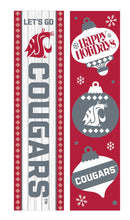 46" Double Sided Leaner, Washington State University, Christmas