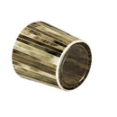 VivaStyle Planter, Mosaic Glass Striped Planter, Asst of 3