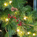 24"WREATH BTTRY LITE