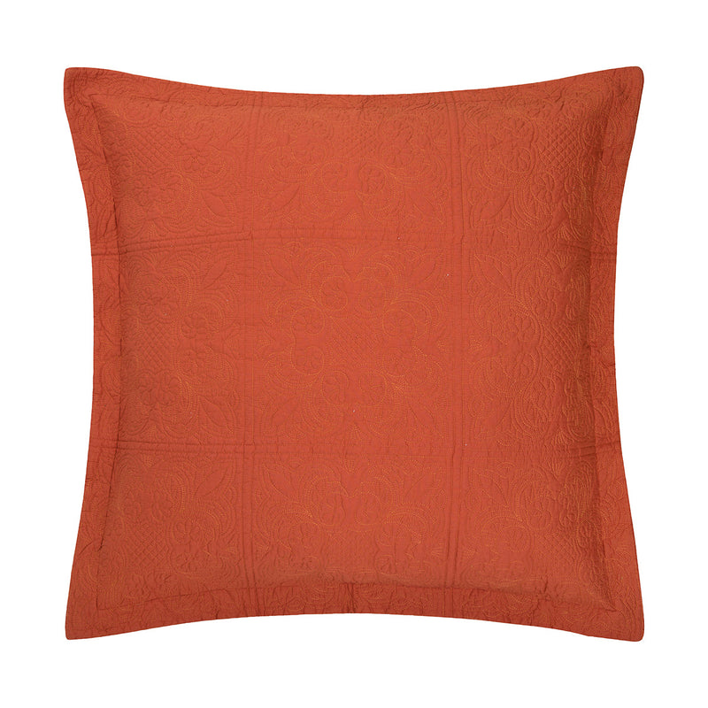 Terra Cotta Matelse Euro Sham