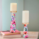 Pastels of Nature Metal Candle Holder Set