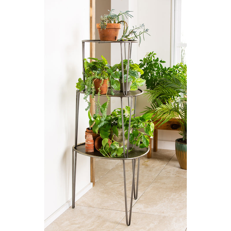Leaf Shape Metal Nested Side Tables, Set of 3,8f00459