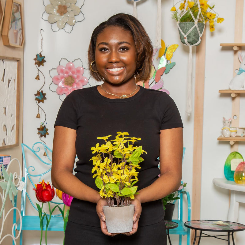 Faux Greenery Potted Florals, 3 ASST