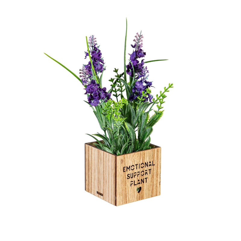 Spring Blooms in LED Wooden Pot