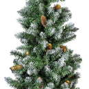 Shades of Green Tree Artificial LED Pine Cone in Pot, 47"H