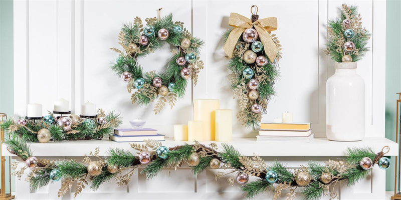 Season to Sparkle Garland Artificial with Ornaments, 72" H