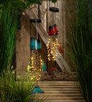 Metal Solar Fish Hanging Garden Decor, Set of 2,8hdg046