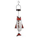 Metal Solar Fish Hanging Garden Decor, Set of 2,8hdg046
