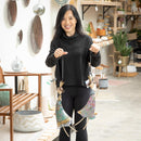 Garden of Wonder Outdoor Hanging Decor, Hand-Painted Metal, Fairies with Bugs, Set of 2