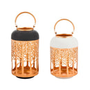 Lasercut Metal Lanterns, Set of 2