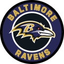 Baltimore Ravens NFL Football Large Round Edgelite LED Decor