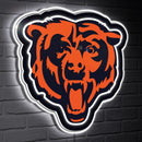 Chicago Bears LED Wall Decor, Glazelite, Logo