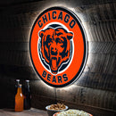 Chicago Bears NFL Football Large Round Edgelite LED Decor