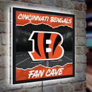 Cincinnati Bengals 23"H x 23"L LED Wall Decor, Edgelite, Square