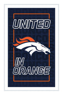 Denver Broncos NFL Football Rectangle Neolite LED Decor