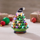8" LED Ceramic Christmas Tree, Denver Broncos