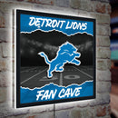 Detroit Lions 23"H x 23"L LED Wall Decor, Edgelite, Square