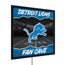 Detroit Lions 23"H x 23"L LED Wall Decor, Edgelite, Square