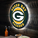 Green Bay Packers NFL Football Large Round Edgelite LED Decor