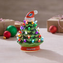 8" LED Ceramic Christmas Tree, Miami Dolphins