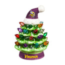4" Mini LED Tabletop Christmas Tree, Minnesota Vikings,8led3817mt