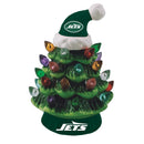 New York Jets Mini LED Tabletop Christmas Tree, 4"