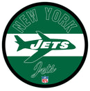 New York Jets NFL Football Large Round Vintage Edgelite LED Decor