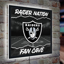 Las Vegas Raiders 23"H x 23"L LED Wall Decor, Edgelite, Square