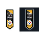 Pittsburgh Steelers NFL Football Pennant Glazelite LED Decor