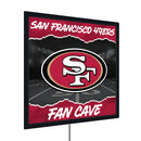 San Francisco 49ers 23"H x 23"L LED Wall Decor, Edgelite, Square