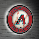 Arizona Diamondbacks Baseball Large Round Edgelite LED Decor