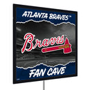 Atlanta Braves 23"H x 23"L LED Wall Decor, Edgelite, Square
