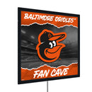 Baltimore Orioles 23"H x 23"L LED Wall Decor, Edgelite, Square