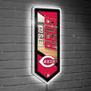 Cincinnati Reds Baseball Pennant Glazelite LED Decor