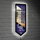 Colorado Rockies Baseball Pennant Glazelite LED Decor