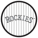 Colorado Rockies Baseball Pinstripe Round LED Wall Decor