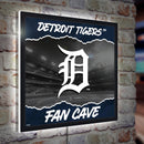 Detroit Tigers 23"H x 23"L LED Wall Decor, Edgelite, Square