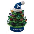 Los Angeles Dodgers 8" LED Ceramic Christmas Tree