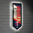 Minnesota Twins Baseball Pennant Glazelite LED Decor