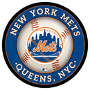 New York Mets Baseball Large Round Edgelite LED Decor