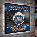 New York Mets 23"H x 23"L LED Wall Decor, Edgelite, Square