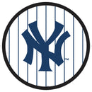 New York Yankees Baseball Pinstripe Round LED Wall Decor