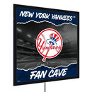 New York Yankees 23"H x 23"L LED Wall Decor, Edgelite, Square