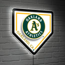Oakland A's, LED Wall Decor, Edgelite, Baseball Homeplate