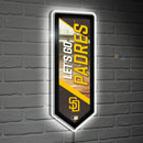 San Diego Padres Baseball Pennant Glazelite LED Decor