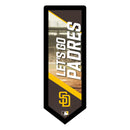 San Diego Padres Baseball Pennant Glazelite LED Decor