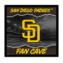 San Diego Padres 23"H x 23"L LED Wall Decor, Edgelite, Square