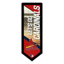 St Louis Cardinals Baseball Pennant Glazelite LED Decor