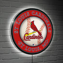 St Louis Cardinals Baseball Large Round Edgelite LED Decor